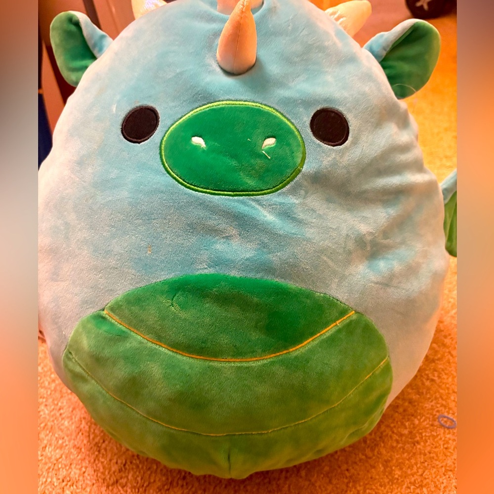 Squishmallows Plush with Multicolor Logo